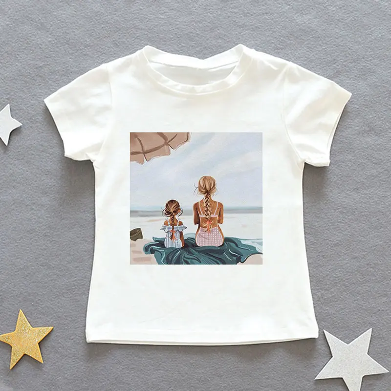 Футболки для мальчиков и девочек с надписью «You Protect The World» и надписью «I Protect Your Mother And Me» Красивые Детские футболки в стиле Харадзюку - Цвет: 2884