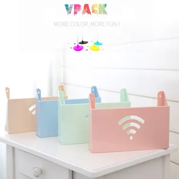 

organizer Small Size Wall Mount WiFi Router Storage Boxes Shelf organizer органайзер free delivery D5