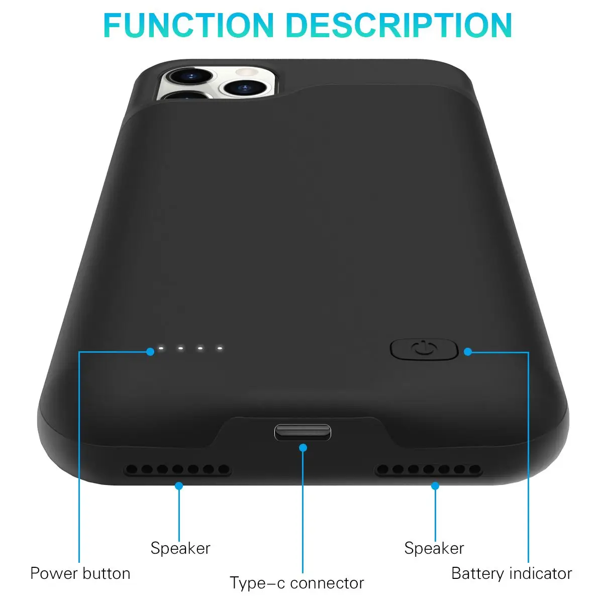 Для iPhone 11 Pro, 5,8 дюймов, чехол для зарядного устройства, 5200 ма/ч, внешнее зарядное устройство, внешний аккумулятор, чехол для аккумулятора, встроенный магнитный металлический