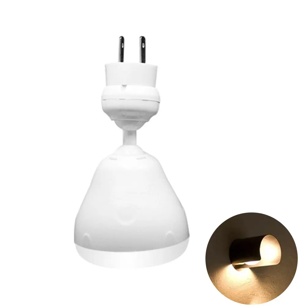 

Plug In Night Light PIR Corridor 360 Degree Rotatable Bathroom LED Bulb Detector Infrared Motion Sensor Lamp Garage