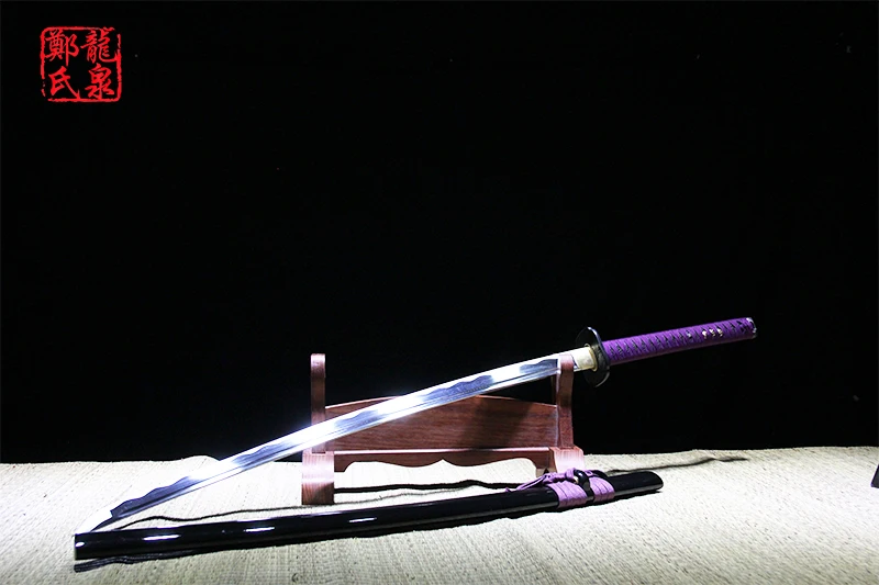 Japanese katana real samurai swords High quality high carbon steel blade sharp full tang published wooden sheath