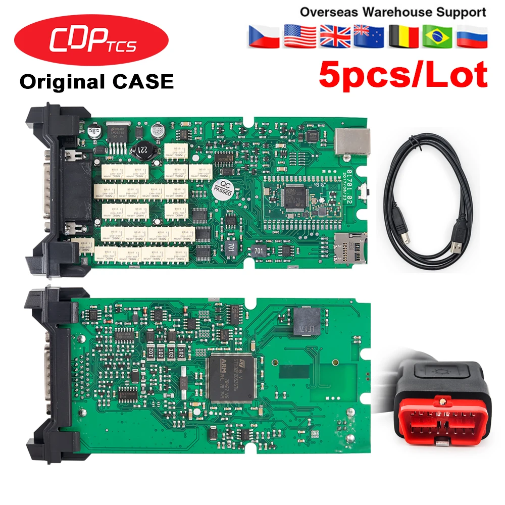 5 шт./лот CDP TCS pro multidiag + OBDII bluetooth OBD2 сканер одна плата 2016 00 keygen автомобили Грузовики