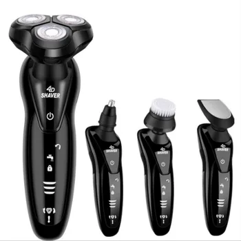 

4D Electric Razor Shaver Beard Nose Trimmer Trimer Machine for Shaving Machine for Men Barbeador Rechargeable Wet Dry Waterproof
