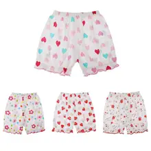 Summer Elastic Waist Baby Floral Print Princess Cute Loose Cotton Newborn Kids Shorts in Girls' Shorts Children Clothing 0-3Y