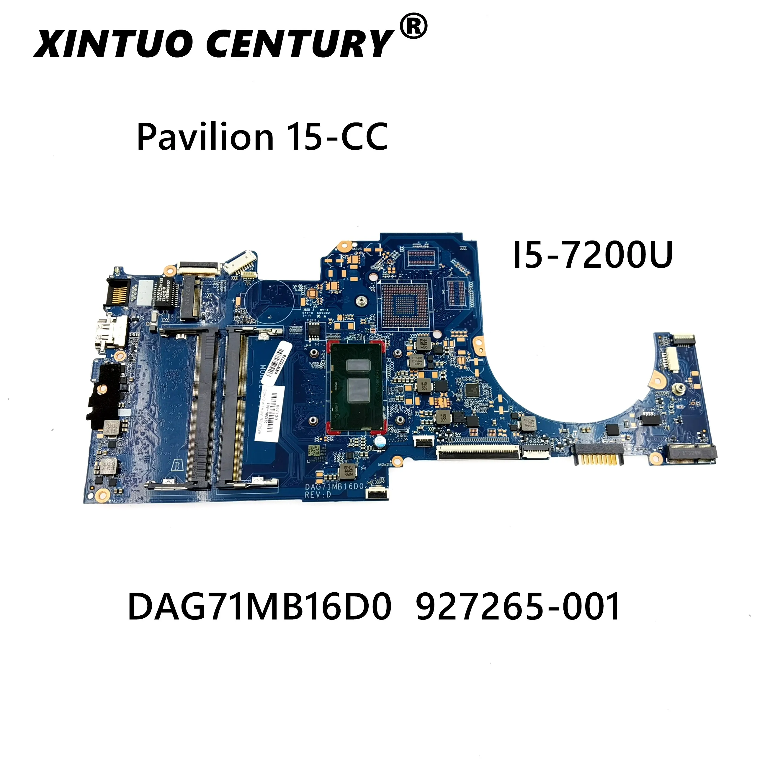 Для HP Pavilion 15-CC Материнская плата ноутбука DAG71MB16D0 927265-601 927265-001 927265-501 I5-7200U G71A-6L