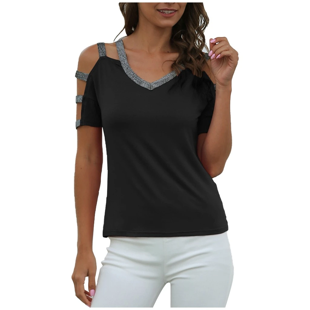 ladder cutout sleeve top