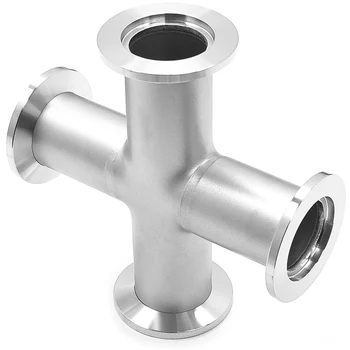 

Ss304 Welded Four Stainless Steel Straight Pipe Fittings Sanitary Welded 4-Way Cross