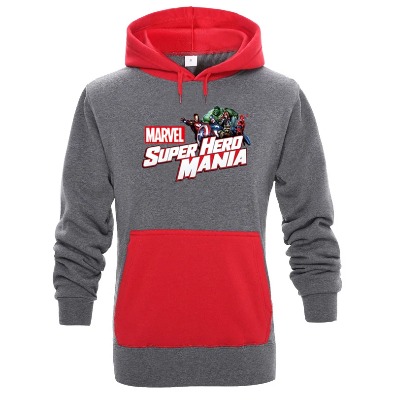 Marvel Мстители супергерой манла толстовки зимняя мужская толстовка хлопковая с