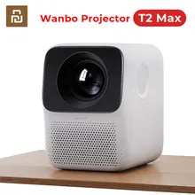 Wanbo T2 MAX Projector LCD LED 1080P Vertical keystone Correction Portable Mini Home Theater Projector Android Global Version