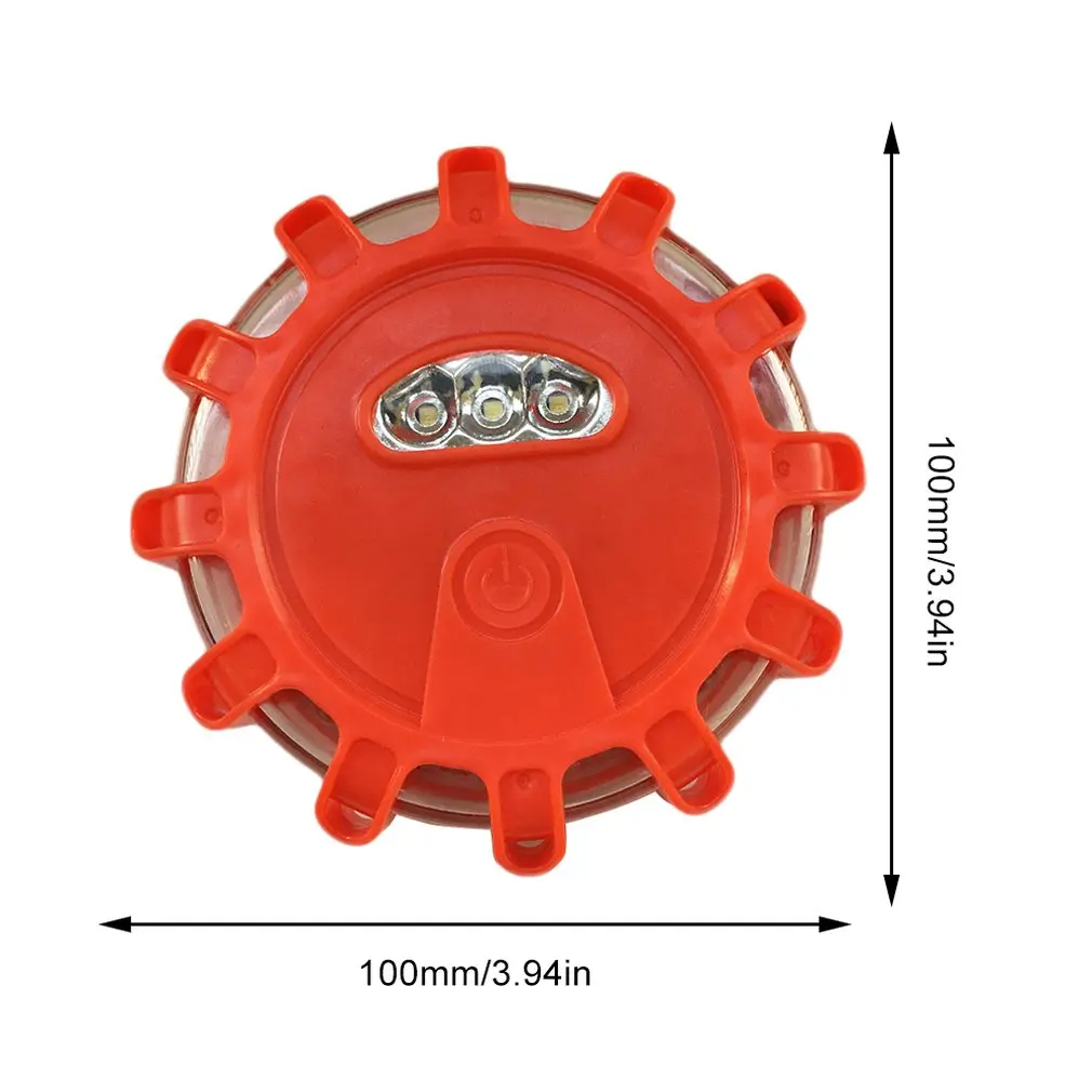 1 шт./светодиодный Многофункциональный Предупреждение свет безопасности, дорожные красные вспышки, мигающие Предупреждение льные