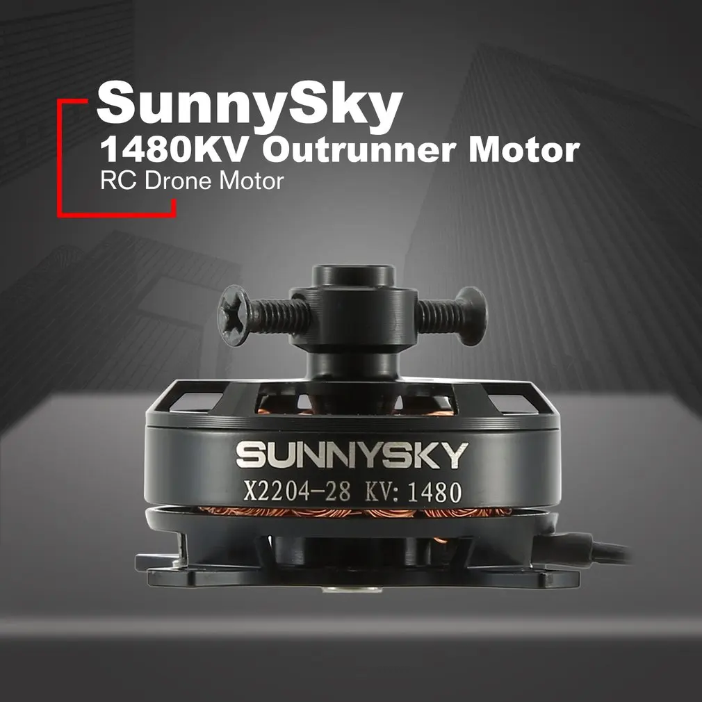 SUNNYSKY X2204 1480KV 1800KV бесщеточный двигатель с фиксированным крылом для многоосевой воздушной радиоуправляемой модели бесщеточного двигателя самолета