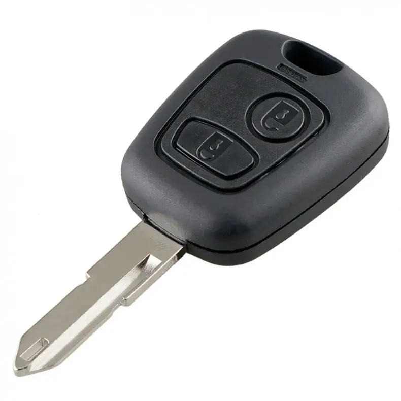 2 Buttons Remote Car Key Shell Fob Key Case Cover with 206 Blade Micro Switches Fit for Peugeot 106 107 206 207 306 307 406 407