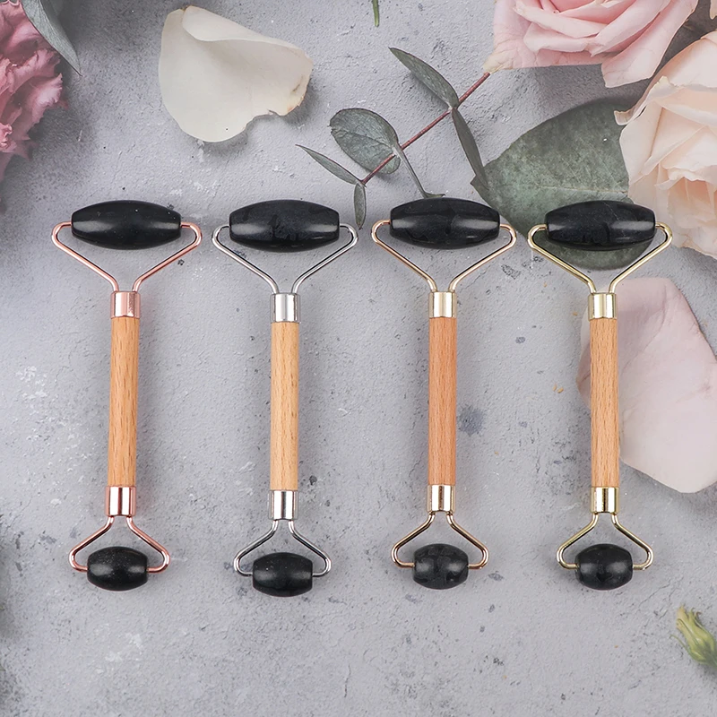 

1PCS Jade Roller Face Massager Slimming Products Neck Waist Shoulder Guasha Health Care Relaxation Facial Massage 4 Color