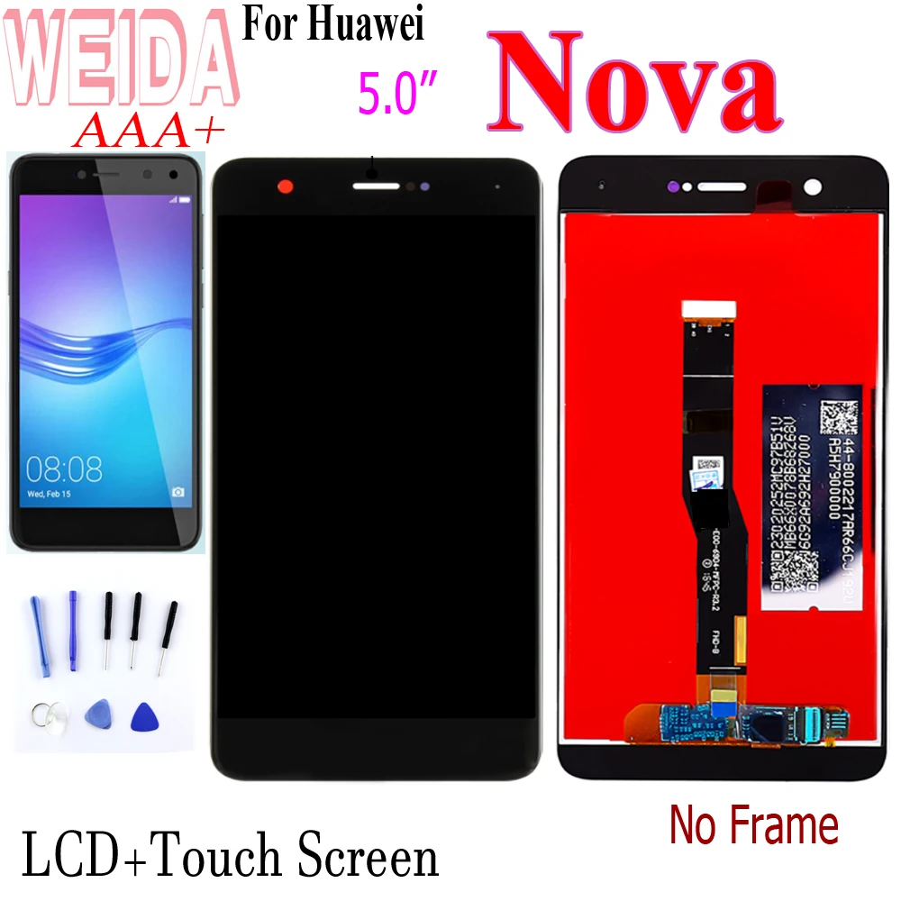 

WEIDA 5.0" For Huawei Nova LCD For Huawei Nova Display +Touch Screen Digitizer for huawei nova CAZ-AL10 CAN-L01 / Nove 2 lcd