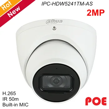 

Dahua IP Camera IPC-HDW5241TM-AS 2MP 1/2.8 STARVIS CMOS IR AI Network Camera Built-in MIC IR 50m Support SD Card