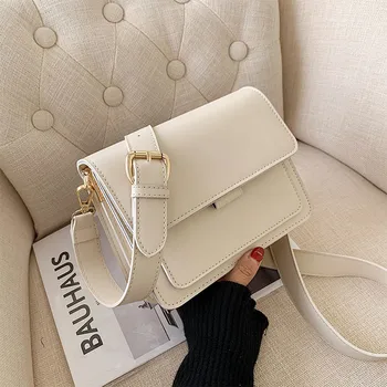 

Fashion Woman Shoulder Bag PU Leather Ladies Small Square Bag light Wild Simple Female Daily Messenger Crossbody Bag handbag