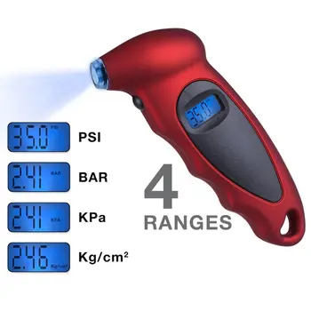 

Handheld LCD Display Battery Powered Test Car Accessories Digital Tool Backlight ABS Professional Tire Pressure Gauge