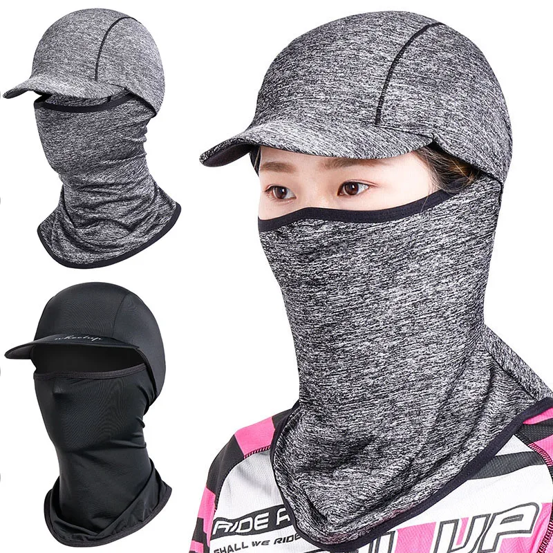 Вискоза непроницаемый для солнечных Headmask Спорт на открытом воздухе шляпа головные уборы маска для лица Спорт на открытом воздухе для верховой езды практичное оборудование