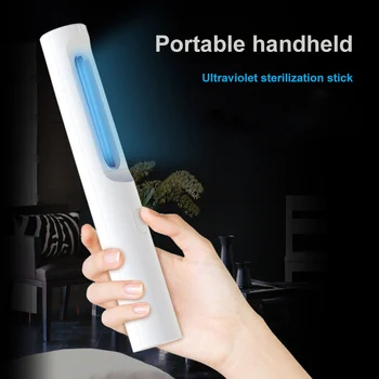 

Portable Hand-held Mini UVC Ultraviolet Sterilization Disinfection Lamp Rod Light Phone Sterilizer For Home Travel