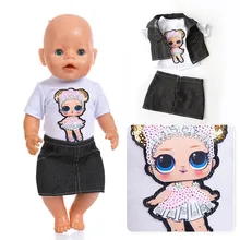 Born New Baby Fit 18 дюймов 40 см-43 см Кукла 3 шт ковбойский костюм синий розовый красный кролик одежда аксессуары для ребенка подарок на день рождения