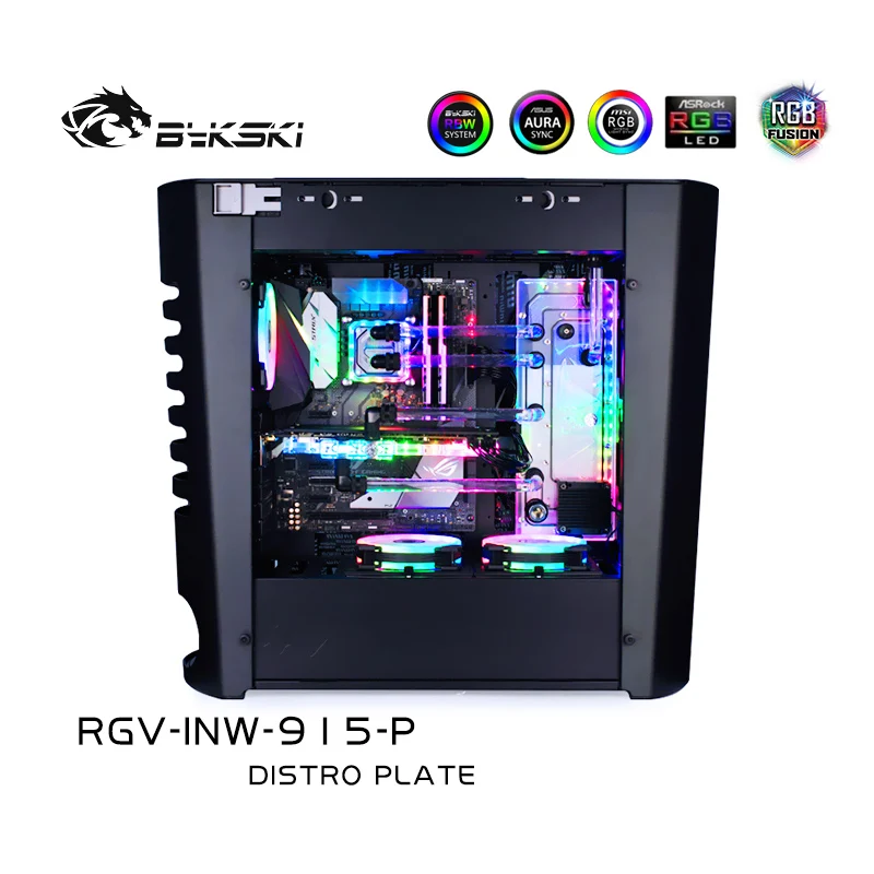Bykski RGV-INW-915 доски для водных путей INWIN 915 чехол RBW Intel CPU Water Block &amp Single GPU Building |