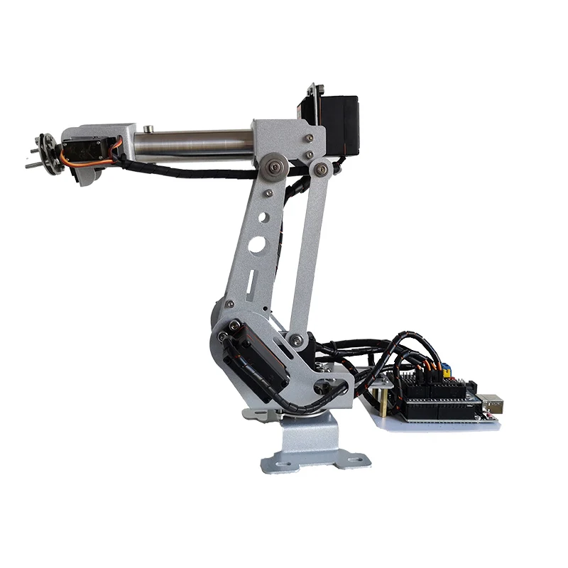 6 DOF Aluminium Arm Clamp Claw Machinery Mechanical Robot Arduino Control Kit G 