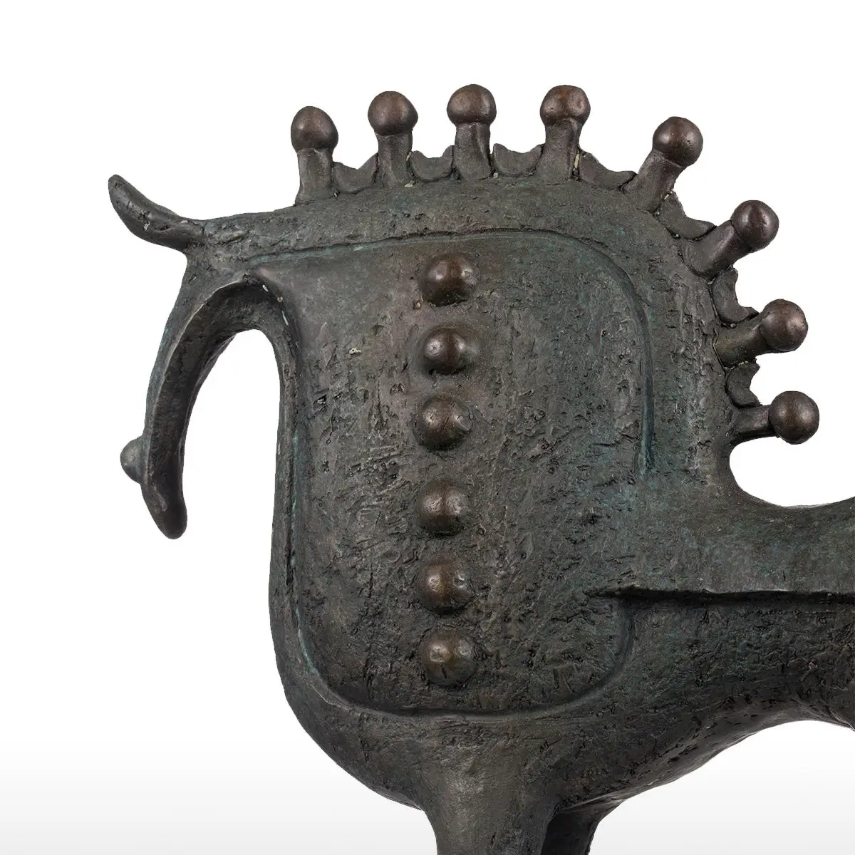 

Exaggerative Horse Bronze Sculpture Abstract Design Style Modern Art Animal Sculpture Horse Home Decoration