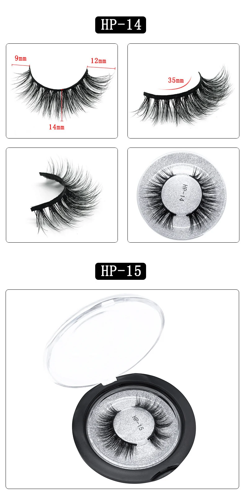 Eyes Dancing 1Pair 3D Mink Lashes Soft Handmade Eyelashes Natrual Long Eyelash Extension Tool Makeup Charm Volume Hair Lashes