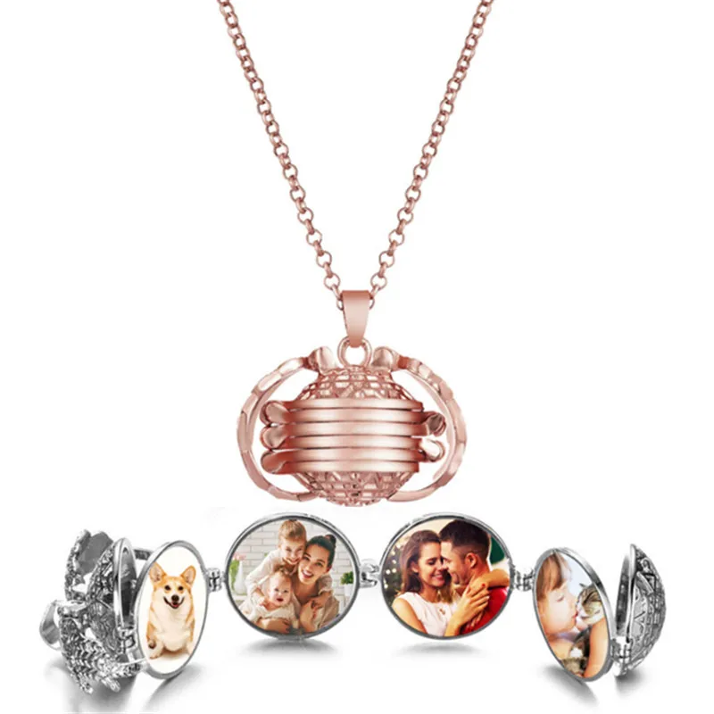 Модное волшебное расширяющееся подвеска с фото памятное ожерелье кулоном