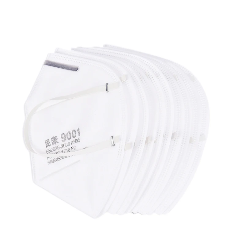 

10pcs KN95 Face Mask 95% Filtration Non-woven Fabric Protective Masks Dust Particles Pollution Filter