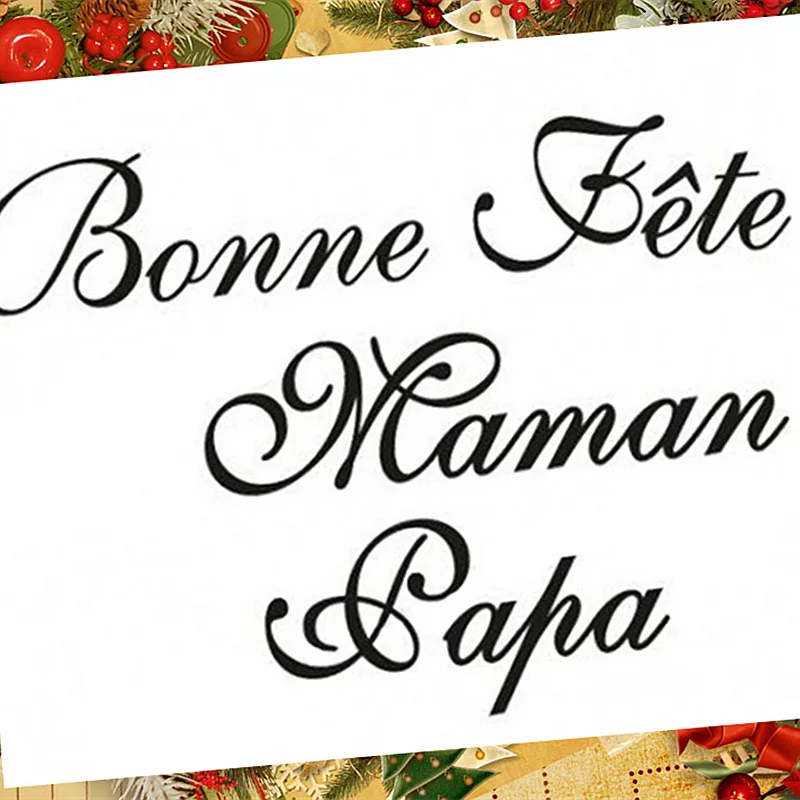 Matrices De Decoupe En Metal Mot Francais Bonne Fete Maman Papa Decoupe Pour Bricolage Scrapbooking Carte En Papier Fabrication De Bonne Fete Des Meres 4 Pieces Aliexpress