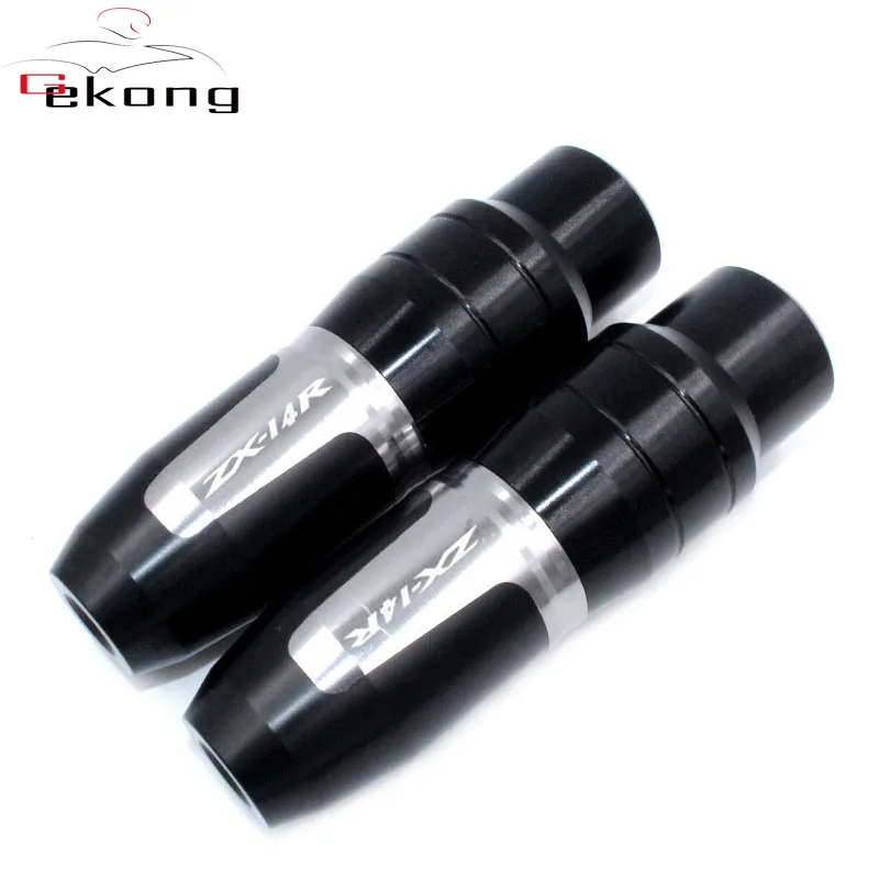 Motorcycle CNC Fit For Kawasaki NINJA ZZR1400 ZX14R ZZR 1400 ZX-14R Frame Crash Pads Exhaust Sliders Crash Protector With logo