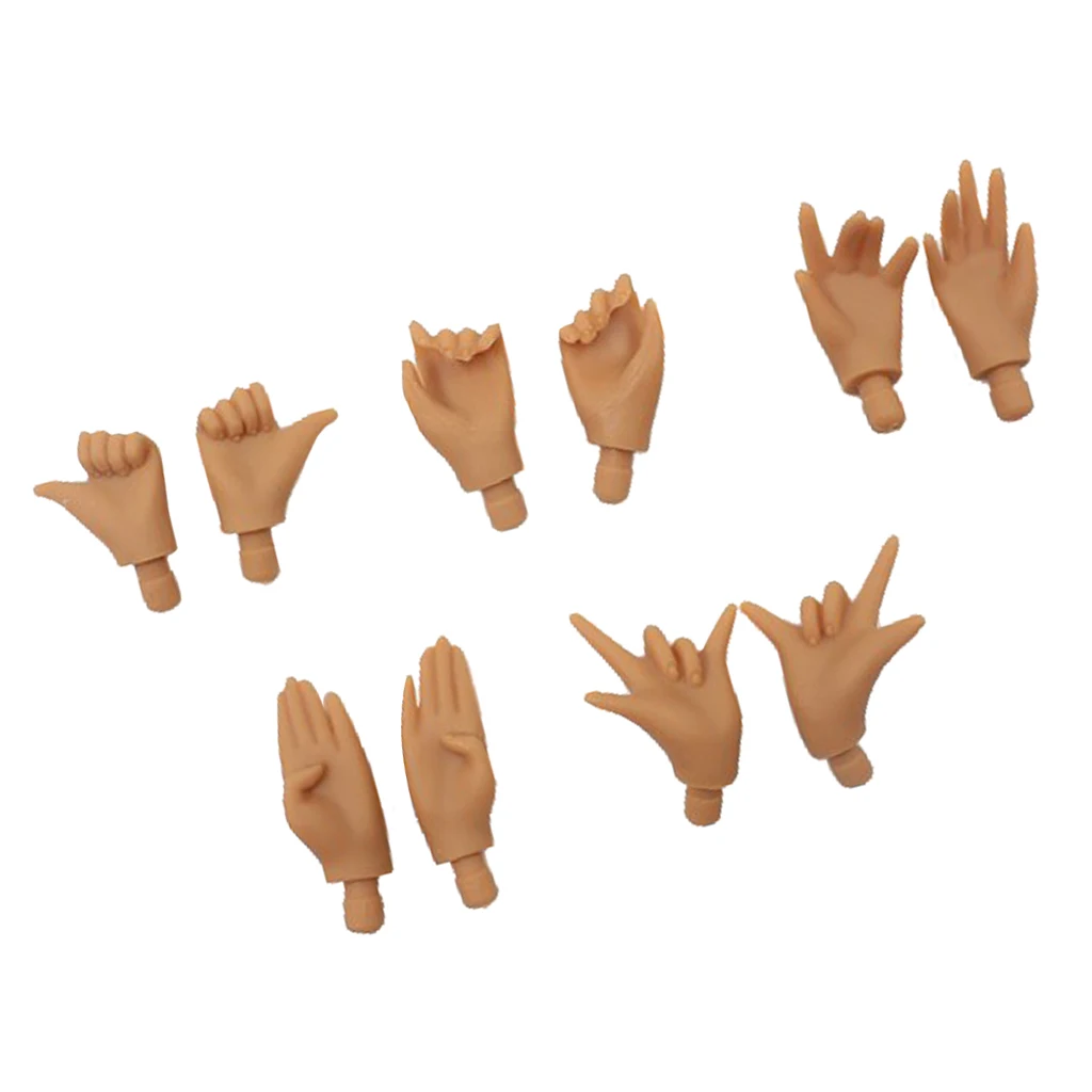 5 Pairs High Quality Hands DIY Making for 12inch RBL Neo Blythe  Pullip Dolls Accessories