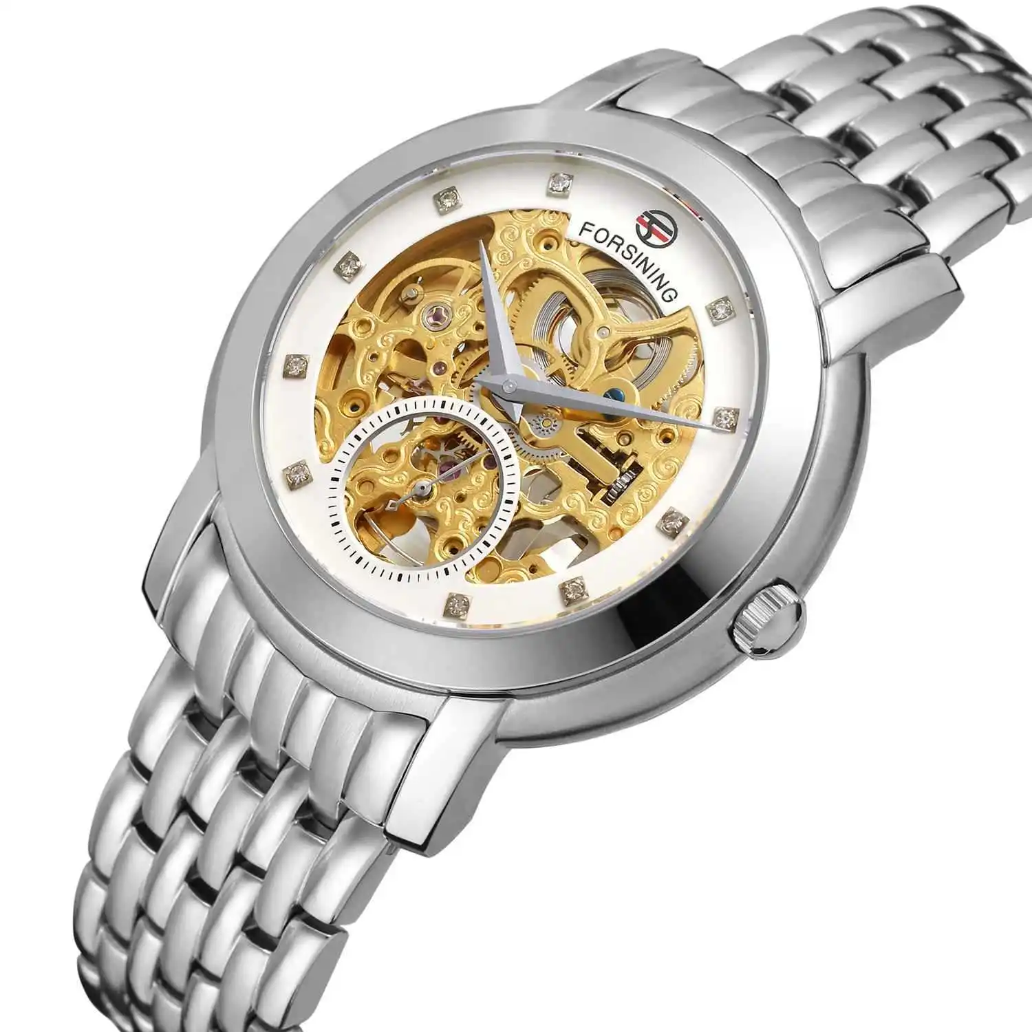 

Winner forsining Fully Automatic Classic Hollow out Analog Watch Steel Watch