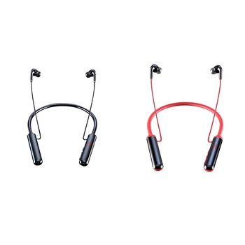 Bluetoothヘッドセットワイヤレス防水ネックバンドイヤホンをキャンセルステレオスポーツヘッドセット