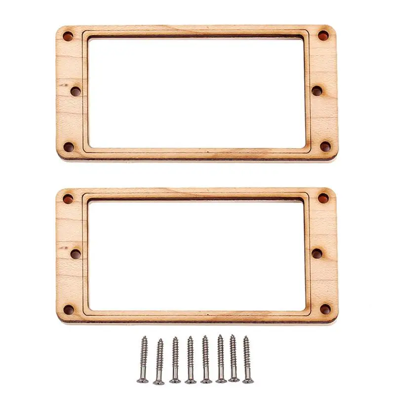 2 шт. рамка для звукоснимателя из кленового дерева Humbucker бас музыкальный