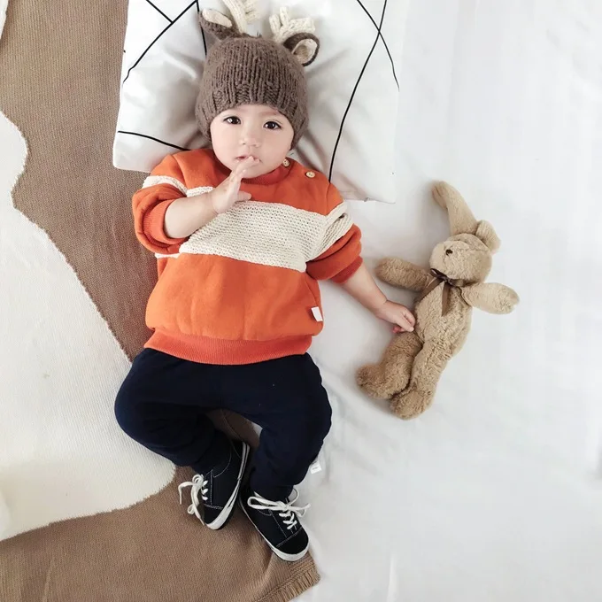 Mini Babe City детская одежда; повседневные брюки для детей; Сезон Зима; Новинка; бархатные теплые детские брюки; модные bao ku
