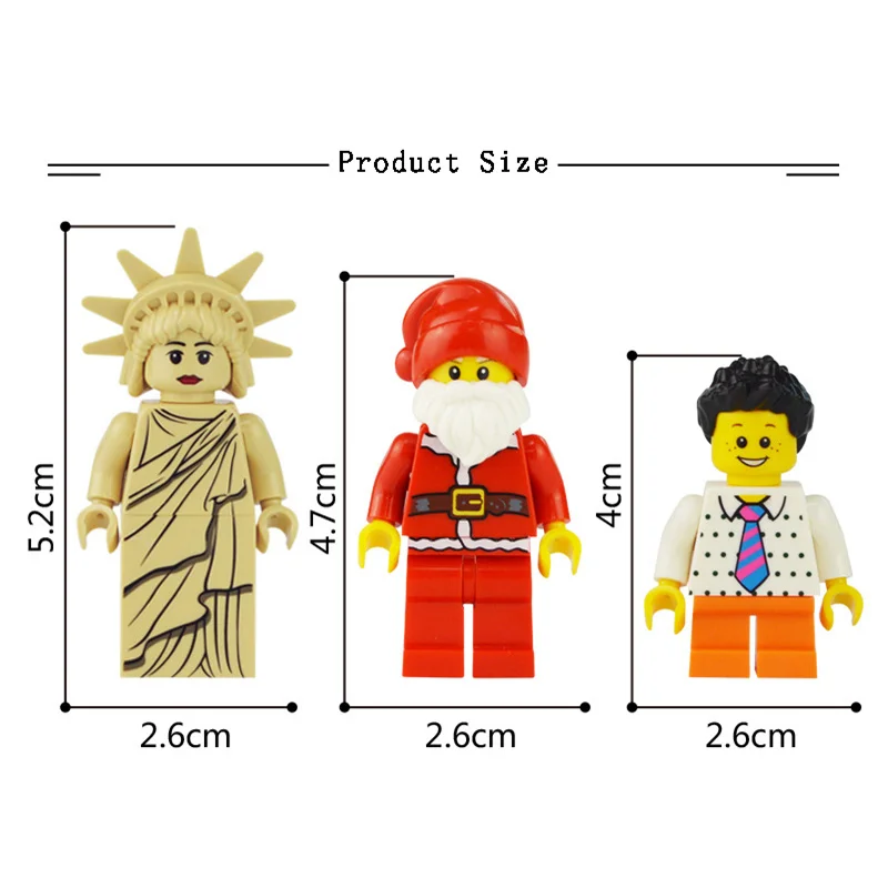 20 шт./партия фигурки Конструкторы Duplo фигуры кирпичные DIY игрушки Совместимые полицейские блоки солдатские занятия для подарка