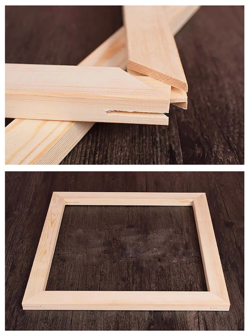 Blank Plain Wood Frames For Pictures Canvas Diamond Painting Art Poster DIY  Natural Wooden Photo Frames Wall Decor Factory Price From Bdhome, $16.96