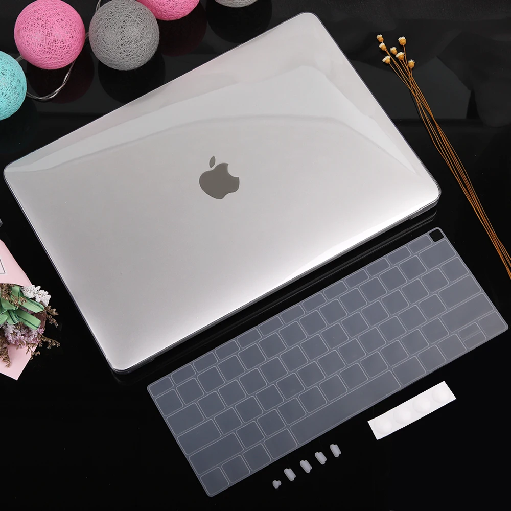 Redlai кристально чистый чехол для ноутбука MacBook Pro 13 15 16 дюймов с сенсорной панелью A2141 A2159 A1990 Air 13 A1932 жесткий чехол - Цвет: Crystal