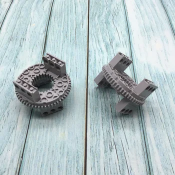 

1 Piece MOC Brick Parts No.2856c01 Rotating platform with Gear for accessories Compatible with logos Technic 2855 2856