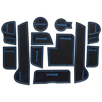 

For KIA Sportage R 2011-2016 Low Profile 3d Rubber Car Anti Slip Mat Non-Slip Covers Interior Door Mats Cup Pad 12pcs