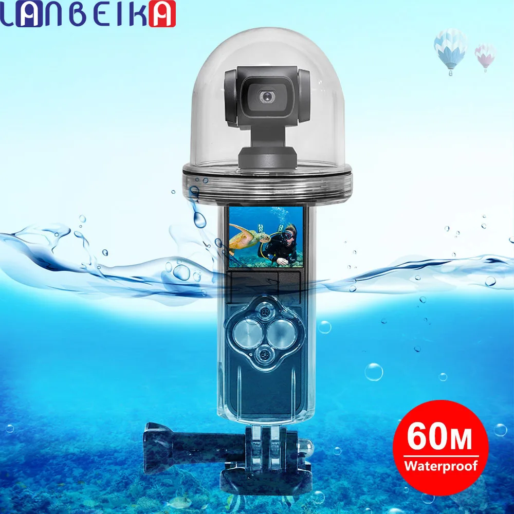 LANBEIKA 60 м подводный Водонепроницаемый Корпус Дайвинг чехол для DJI Osmo карман для телефона Аксессуары для Кардана