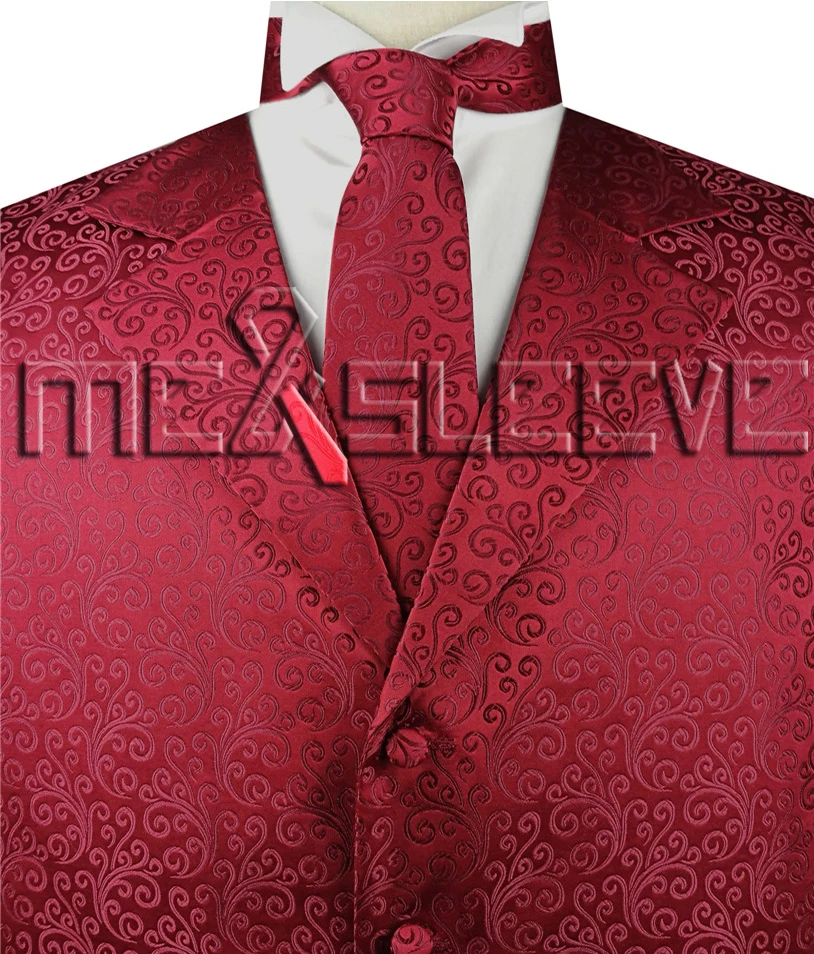 Нарядное платье, роскошный свадебный жилет из микрофибры - Цвет: burgundy