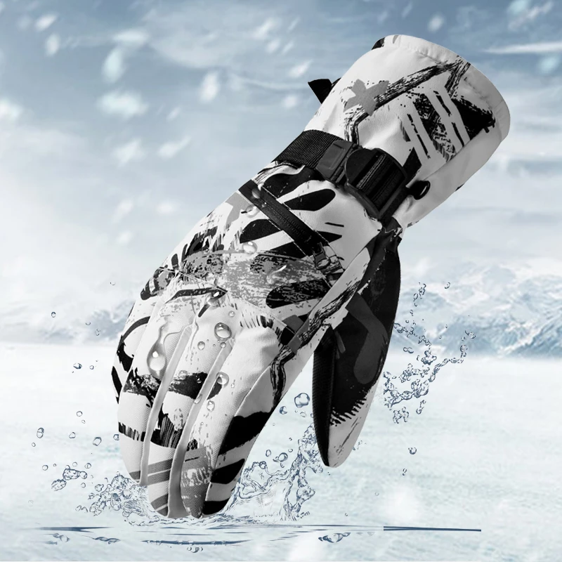 

New Winter snow gloves ski gloves women Waterproof Gloves snowboard Heated gloves Touch screen gloves mens warm Cycling gloves