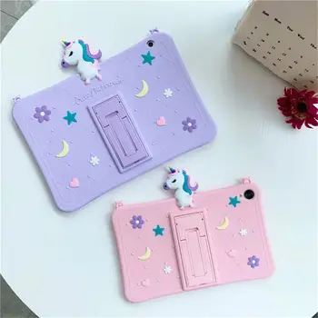 

Silicone Case For Huawei MediaPad M6 8.4 10.8/T5 M5 Lite 10 10.1 T3 9.6\" /M5 Lite 8.0 Case Kids Shockproof Tablet Cover + Strap