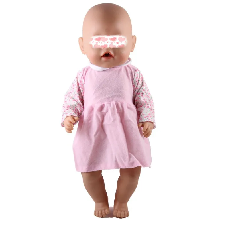 Одежда для кукол, 9 видов стилей, повседневная одежда, наряды, подходит для 43 см, детские куклы, аксессуары для 17 дюймов, кукла, лучший подарок для девочки - Цвет: dress3