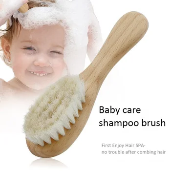 

3Pcs/ Set Wooden Comb Hair Brush Care Kids Massage Baby Kit Wool Baby Wooden Brush