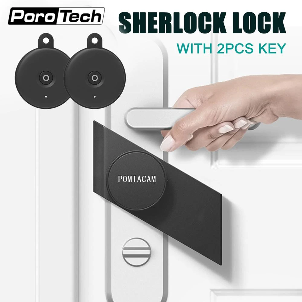 S3 Sherlock Lock With 2unit Bluetooth Key In Stock Keyless Lock Smart Door Lock Bluetooth Wireless Phone App Control Fingerprint Lock Aliexpress