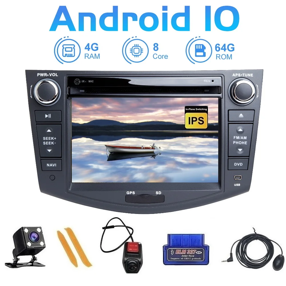 Автомобильный мультимедийный плеер ZLTOOPAI для Toyota RAV4 Android 10 0 2006 2012 медиаплеер с GPS